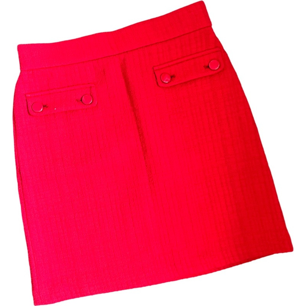 Loft petite red skirt